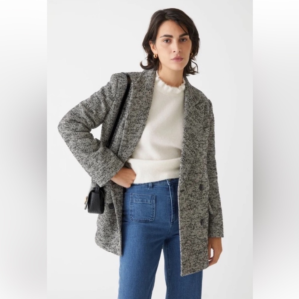 & other stories oversized woven coat